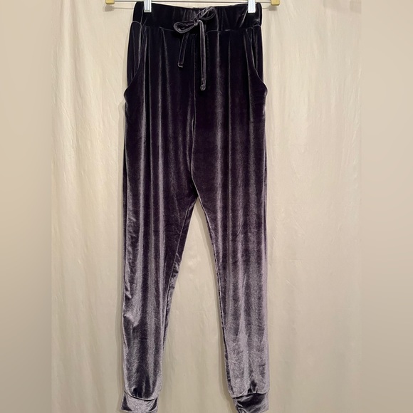 NWOT Boohoo Velvet Joggers - Picture 1 of 4